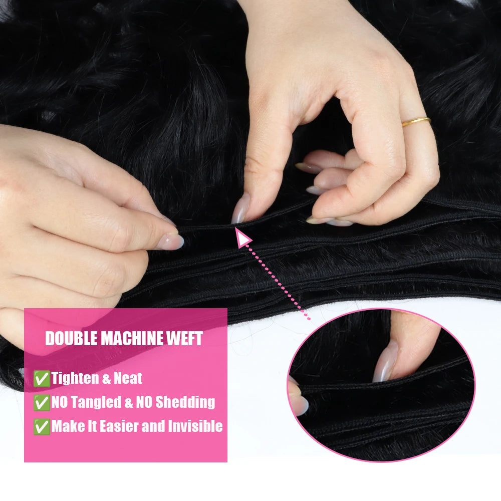 28 30 32 Inches Deep Wave Bundles With Frontal 13x4 Lace Brazilian Remy Hair Bundles for Black Women Lace Closure With Bundle