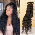 Burmese Human Hair Bundles Deep Wave Raw 3 4 Bundles 28 30 Inch Virgin Remy Curly Hair Extension For Women Sew In Quick Weave
