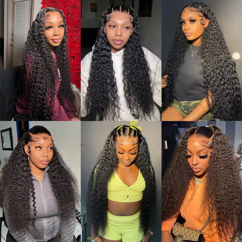 Deep Wave Brazilian Human Hair Bundles 28 30 inch Virgin Hair 3 4 Bundles For Women Sew In Quick Curly Weave Raw Hair Extensions