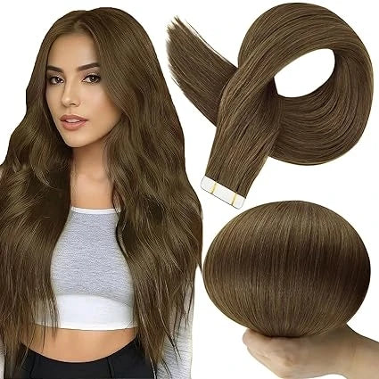 Full Shine Tape In 100% Remy Human Hair Straight Double Sided Blonde Comfortable Silky Natural Tape ins For Women